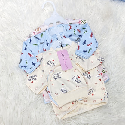 Newborn 3-Piece Cotton Outfit Set – Soft & Breathable