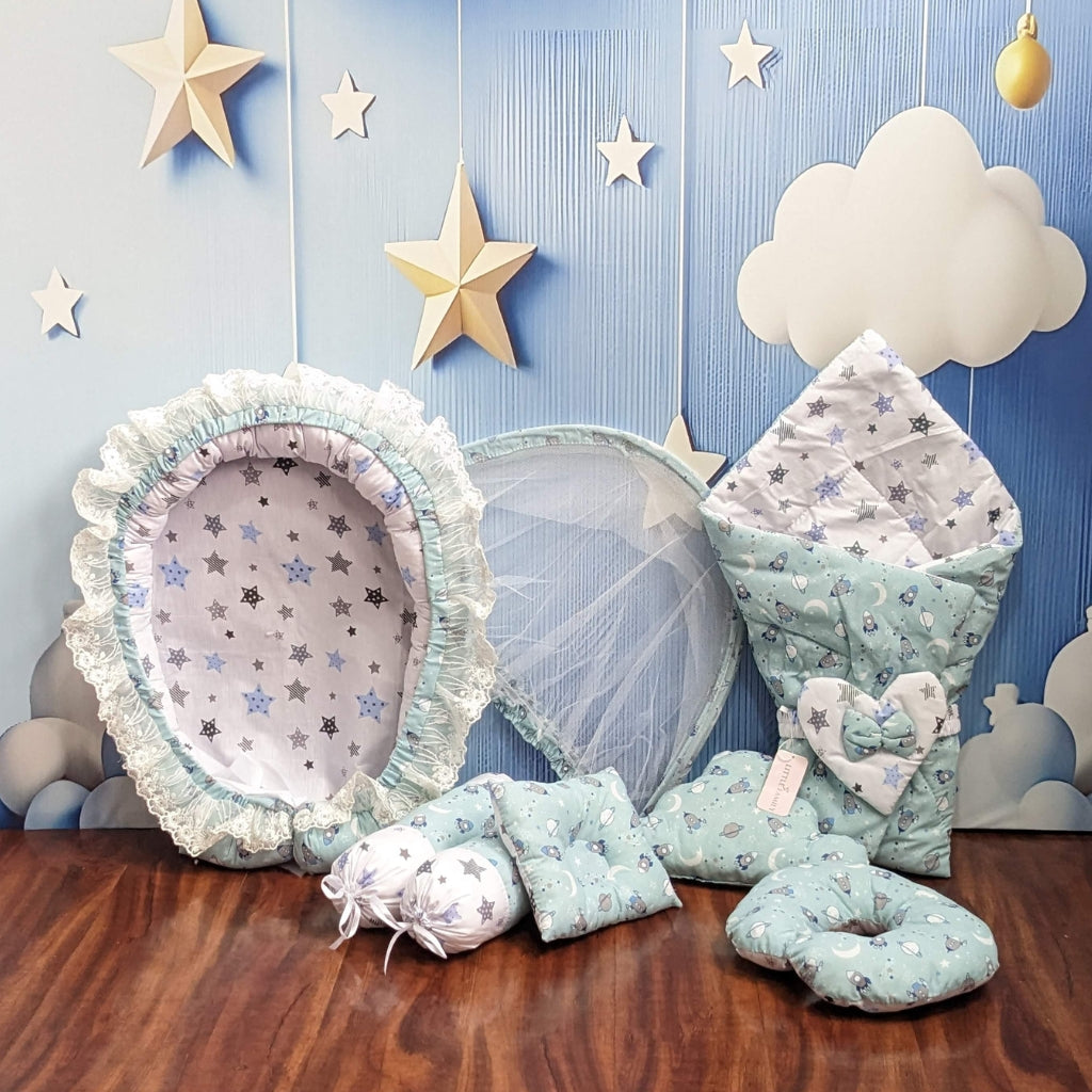 Space Explorer Baby Bedding Set - 9 Pieces