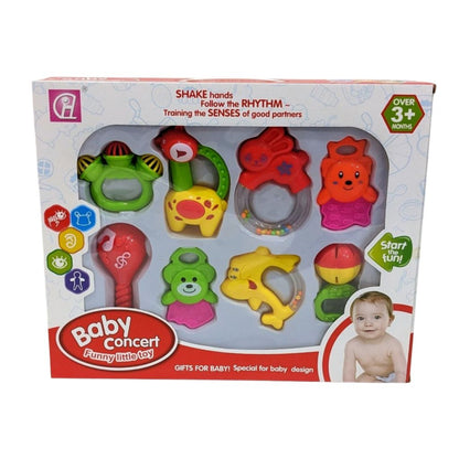 Baby Concert 8-Piece Rattle & Teether Set