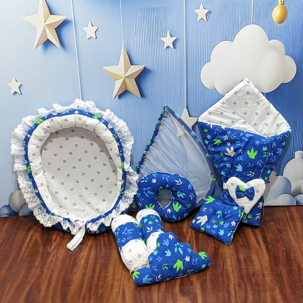 Bluebird Sky Baby Bedding Set - 9 Pieces