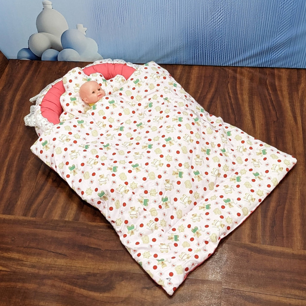 Rosey Dreams Baby Bedding Set - 9 Pieces