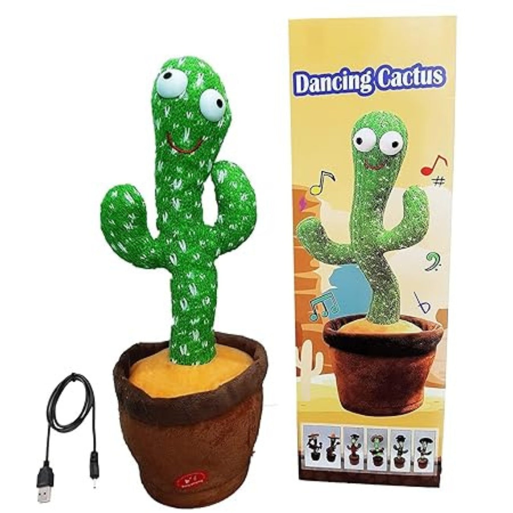 Groovy Cactus Plush Toy – Singing, Dancing & Voice-Repeat Fun