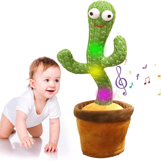 Groovy Cactus Plush Toy – Singing, Dancing & Voice-Repeat Fun