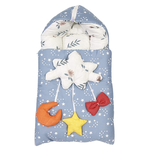 Starry Dreams Baby Carry Nest – Blue Grey