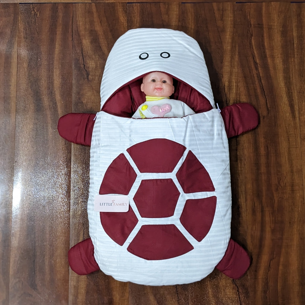 Turtle Snuggle Baby Carry Nest – Maroon
