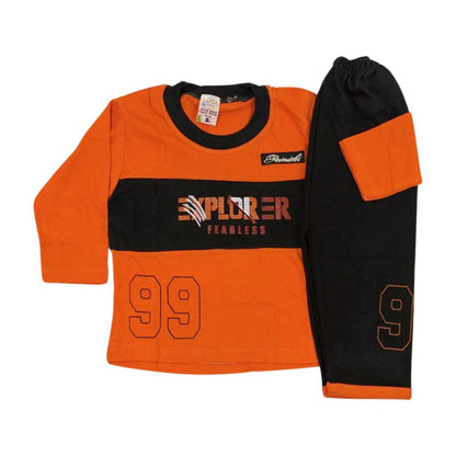 Cute and Comfy Baby Shirt and Trouser Set in Soft Jersey Fabric