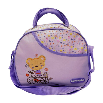 Purple Bear Compact Diaper Bag – Durable & On-the-Go Ready