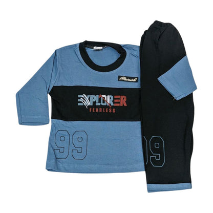 Cute and Comfy Baby Shirt and Trouser Set in Soft Jersey Fabric