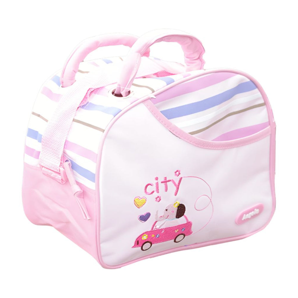 Pink Elephant Compact Diaper Bag – Functional For Moms On-the-Go