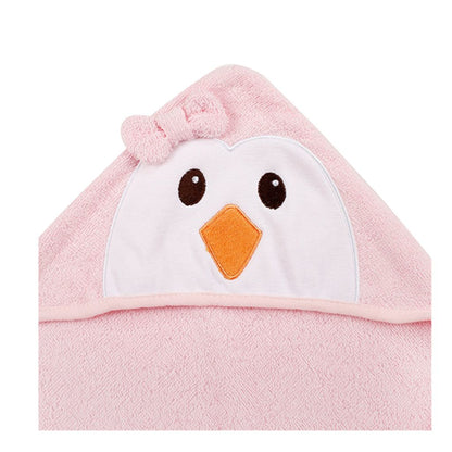 Rosy Hooded Baby Bath Towel