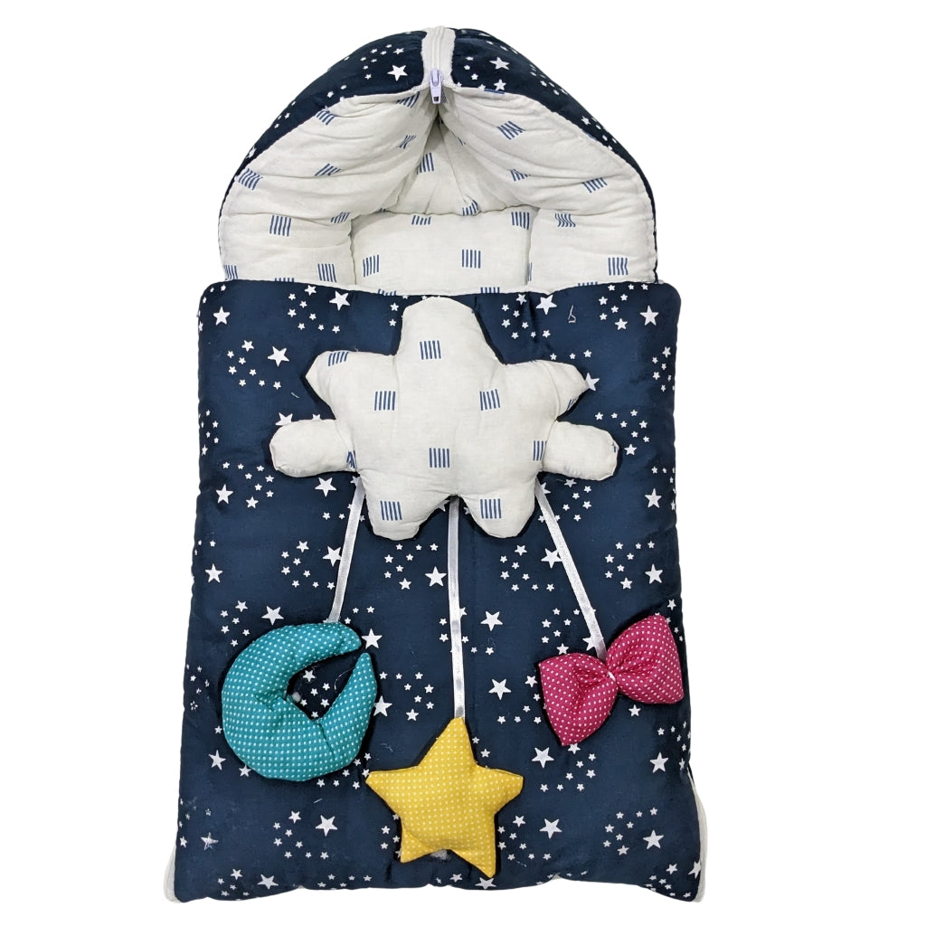 Starry Dreams Baby Carry Nest – Navy Blue