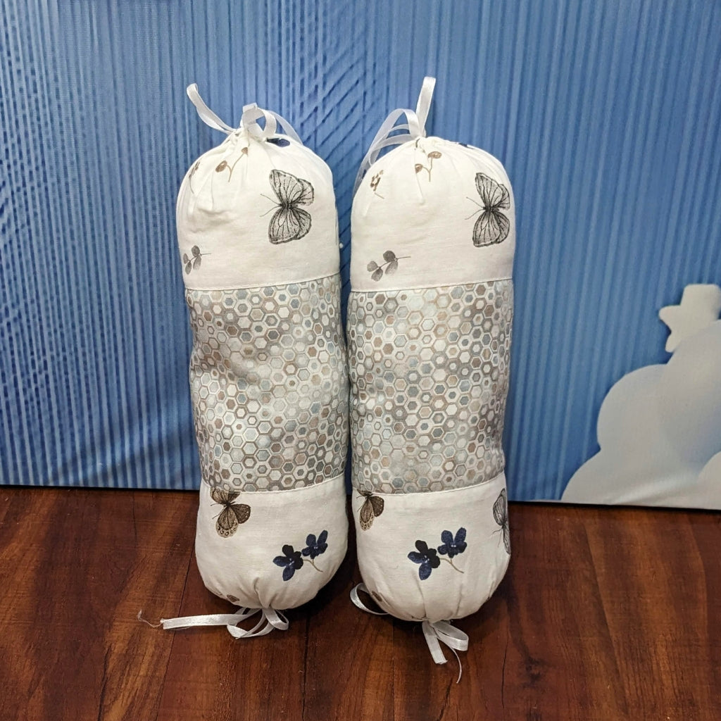 Silver Grey Bubbles Baby Bedding Set - 9 Pieces