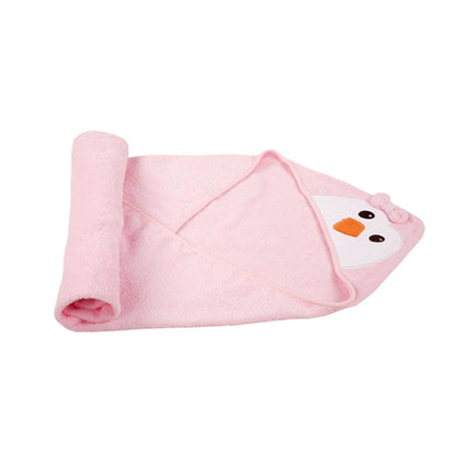 Rosy Hooded Baby Bath Towel
