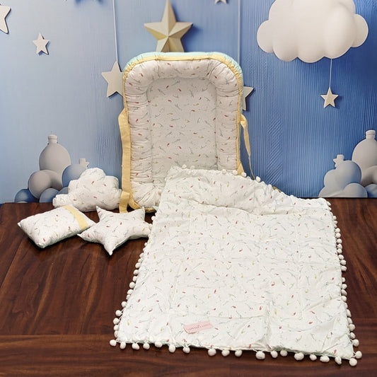 Mint Green Baby Bedding Set – 5 Pieces