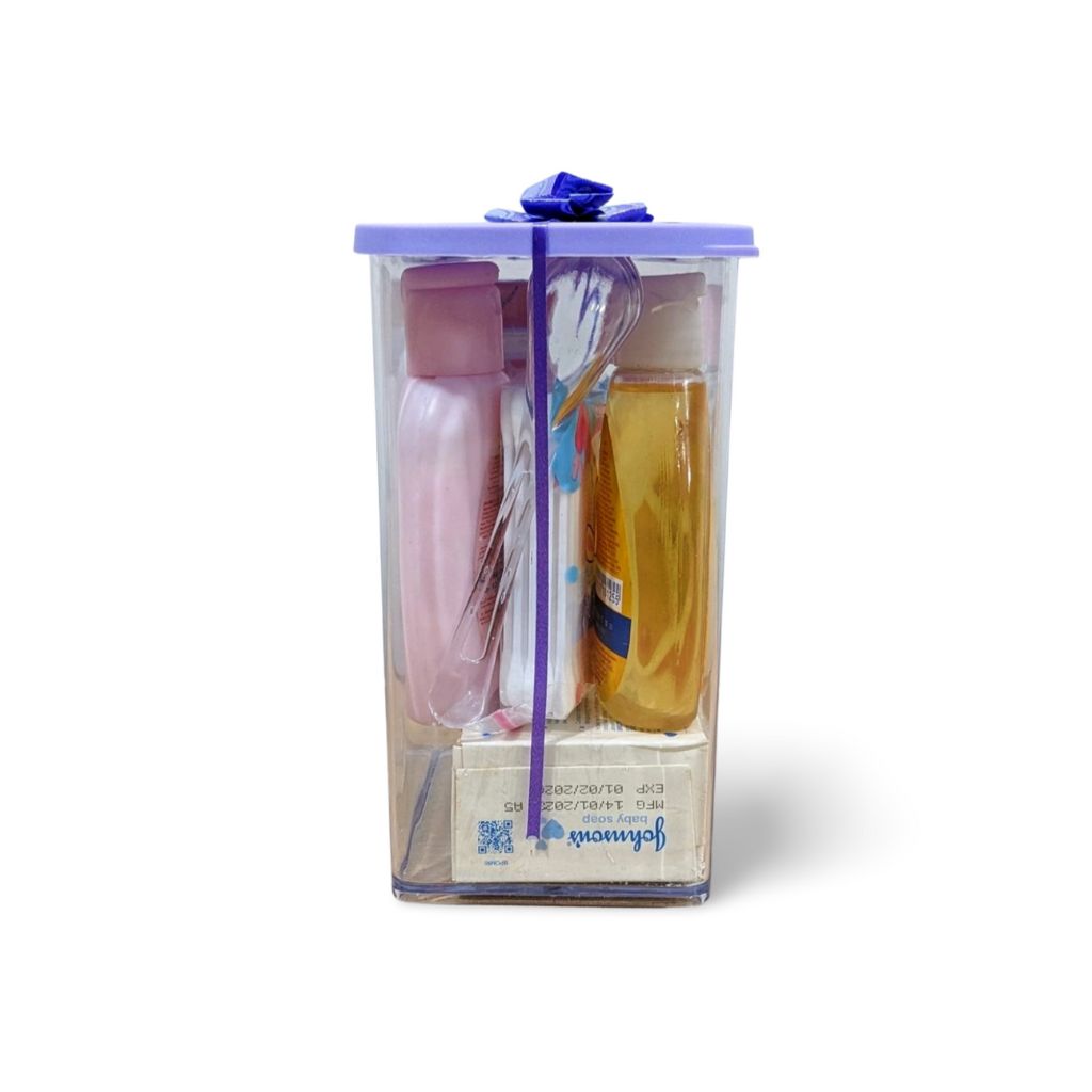 Johnson’s Baby Care Gift Jar – Complete 7-Piece Newborn Essentials Set