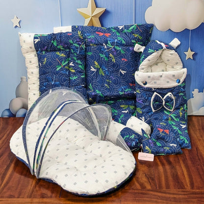 Midnight Flatter Baby Bedding Set – 8-Piece (Large)