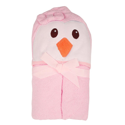 Rosy Hooded Baby Bath Towel