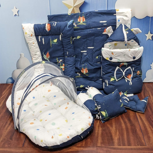 Dragon Castle Baby Bedding Set - 8 Pieces (Large)