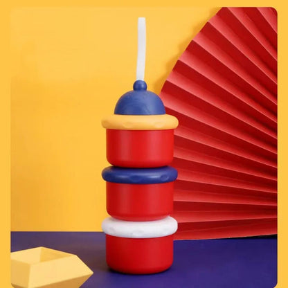 3-Tier Baby Milk Powder & Snack Organizer – Portable & Leakproof