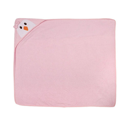 Rosy Hooded Baby Bath Towel