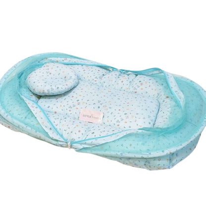 Circular Mosquito Net with Pillow & Carry Nest - Green