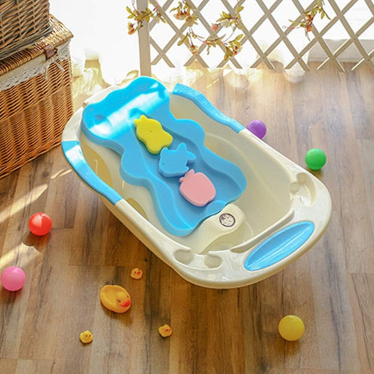 Newborn Baby Bath Tub Anti-Slip Sponge Foam Pad