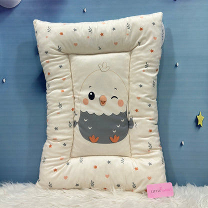 Premium 7-Piece Egg Chick Velvet Baby Bedding Set - Gray