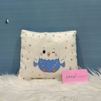 Premium 7-Piece Egg Chick Velvet Baby Bedding Set - Blue