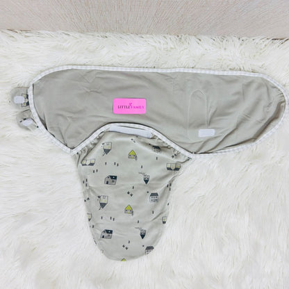 Premium Velvet Baby Swaddle - Grey