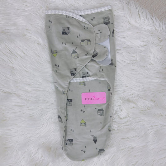 Premium Velvet Baby Swaddle - Grey
