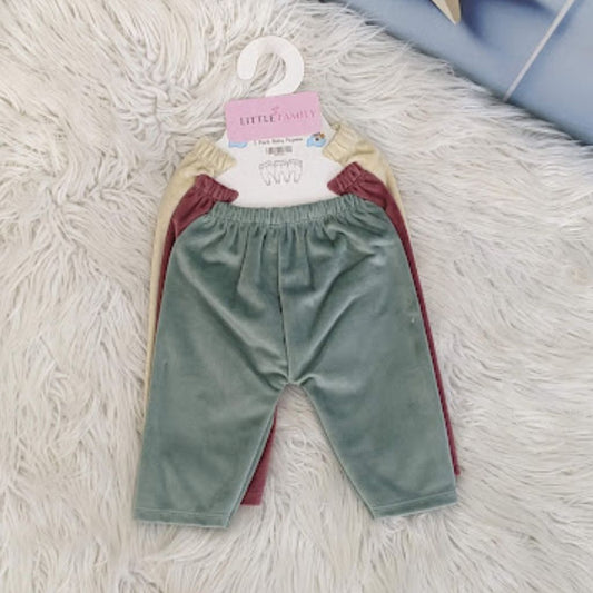 Pack of 3 Velvet Trousers