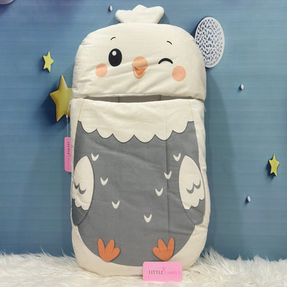 Premium 7-Piece Egg Chick Velvet Baby Bedding Set - Gray