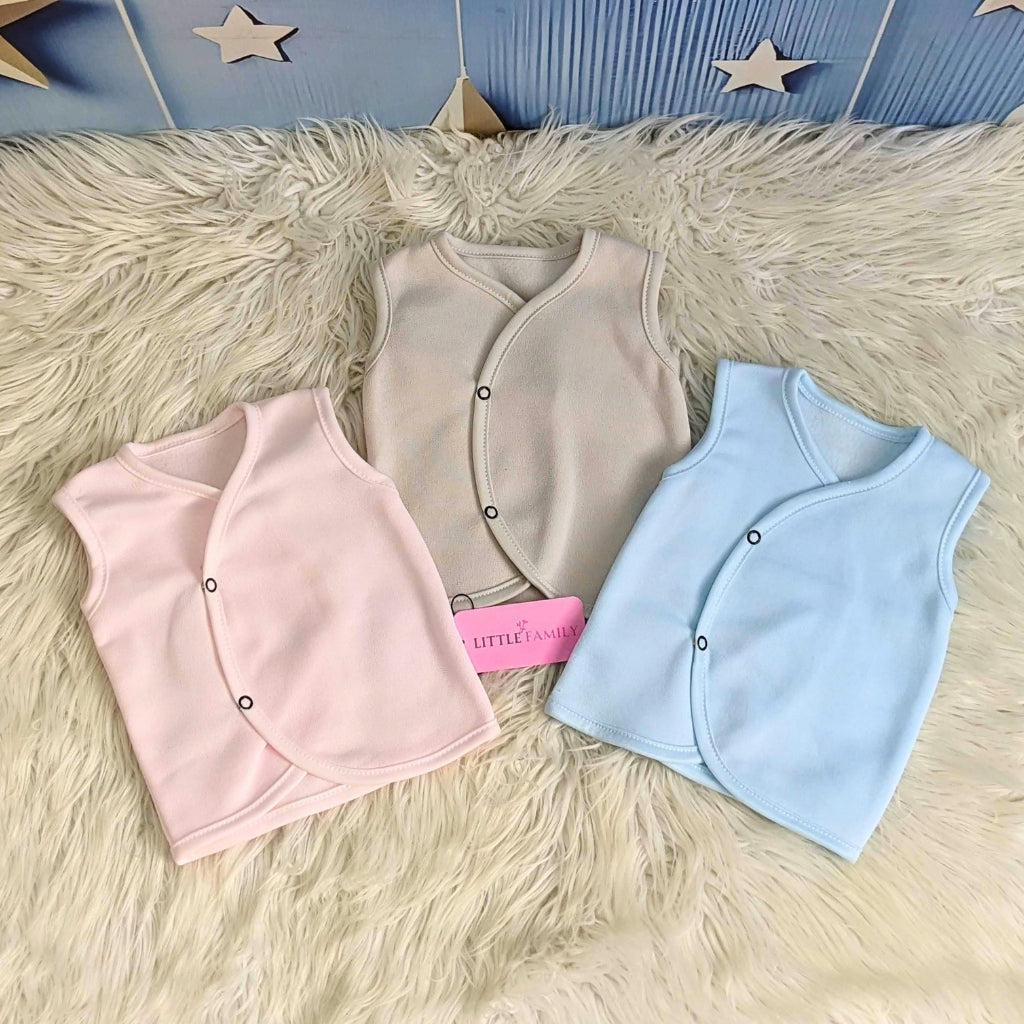 Newborn Multi Fleece Vest - 3 Pieces Pack