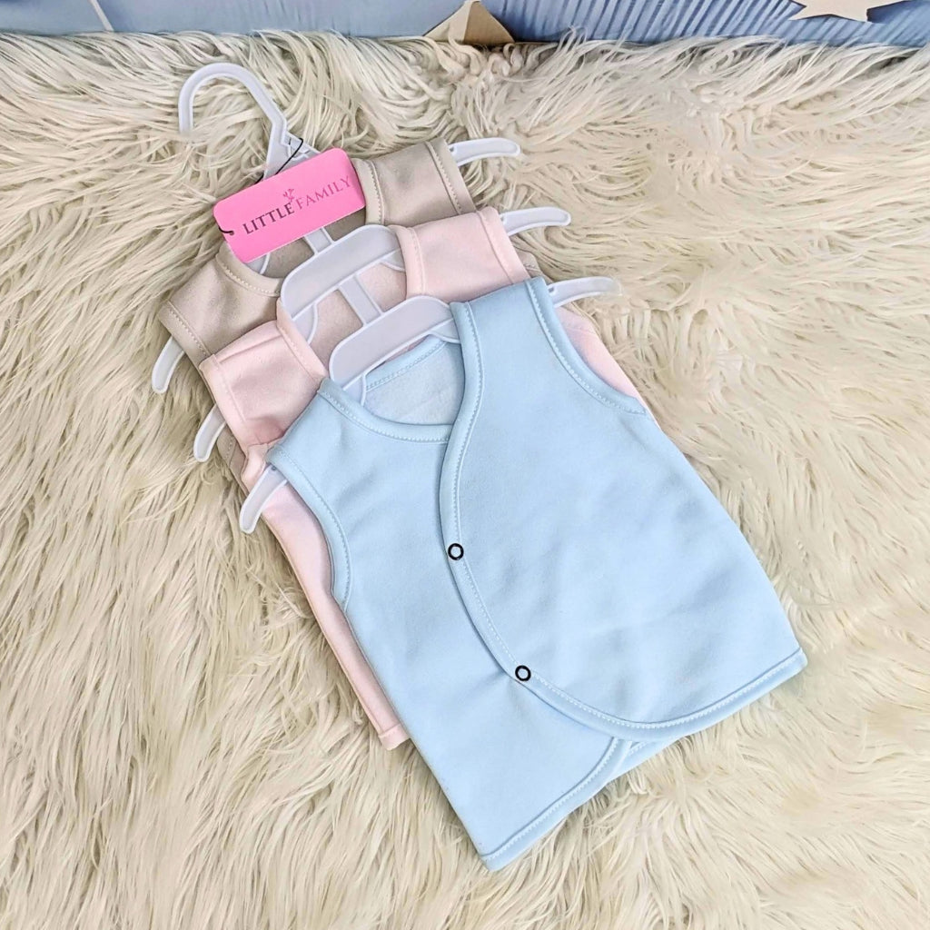Newborn Multi Fleece Vest - 3 Pieces Pack