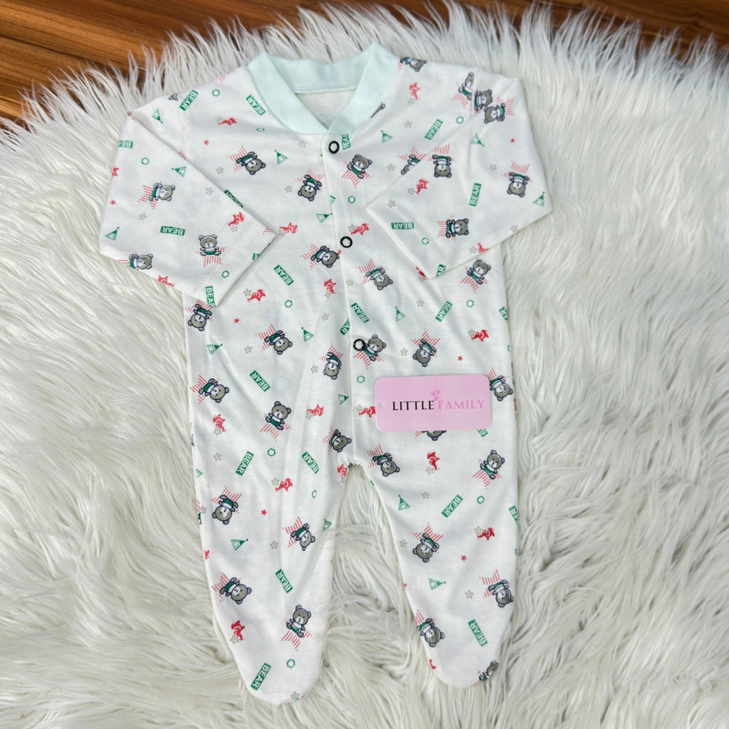 Pack of 3 Premium Baby Full-Body Rompers – Gentle & Breathable