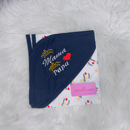 Premium Baby Hooded Wrapping Sheet | Mama Love Papa