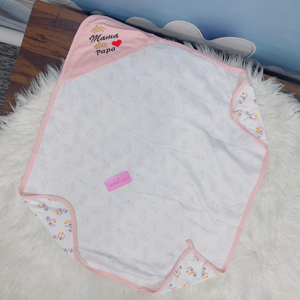 Premium Baby Hooded Wrapping Sheet | Mama Love Papa