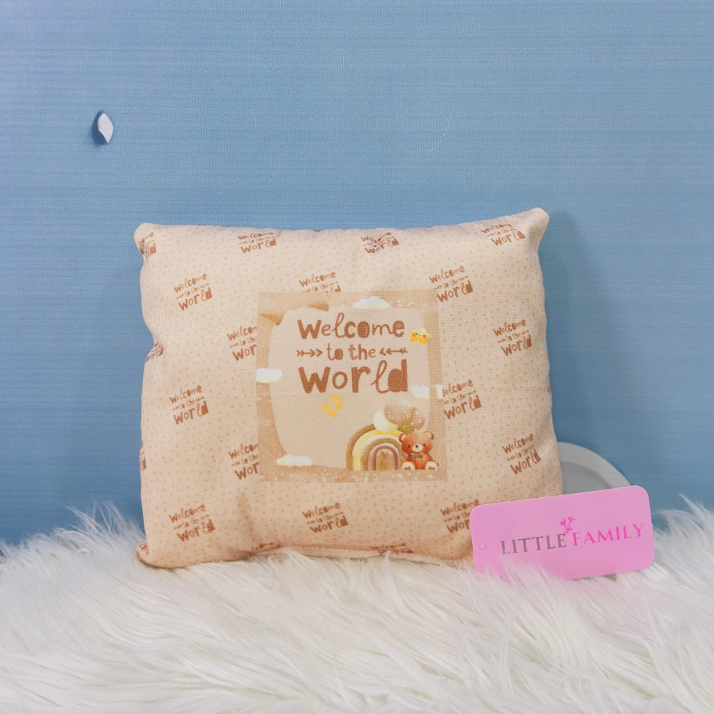Premium 7-Piece Velvet Baby Bedding Set | "Welcome to the World - Brown