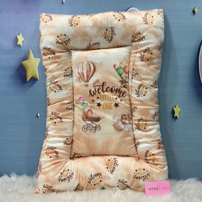 Premium 7-Piece Velvet Baby Bedding Set | "Welcome Little One" Edition - Brown