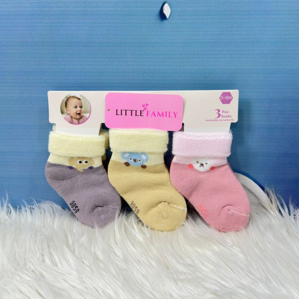Premium Baby Winter Socks – 3-Pair Set