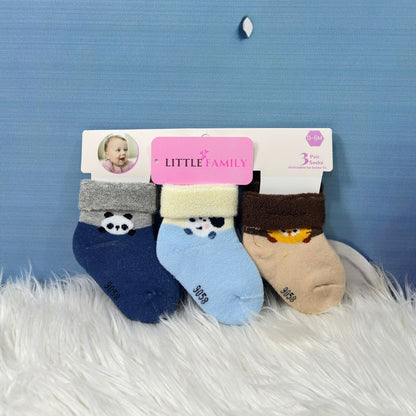 Premium Baby Winter Socks – 3-Pair Set