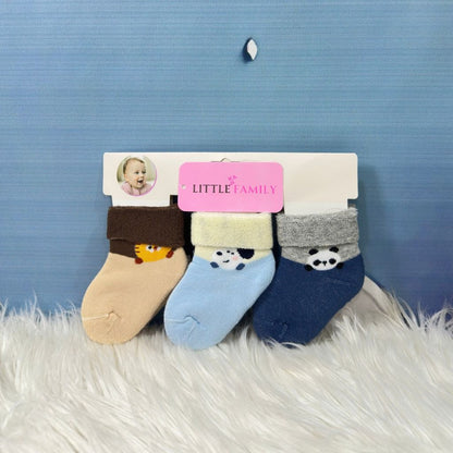 Premium Baby Winter Socks – 3-Pair Set