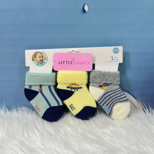 Premium Baby Winter Socks – 3-Pair Set