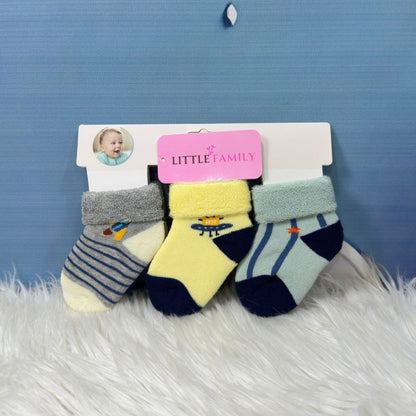 Premium Baby Winter Socks – 3-Pair Set
