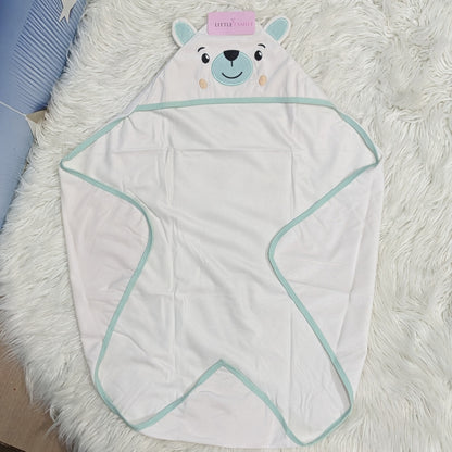 Premium Baby Hooded Wrapping Sheet | Sweet Bear