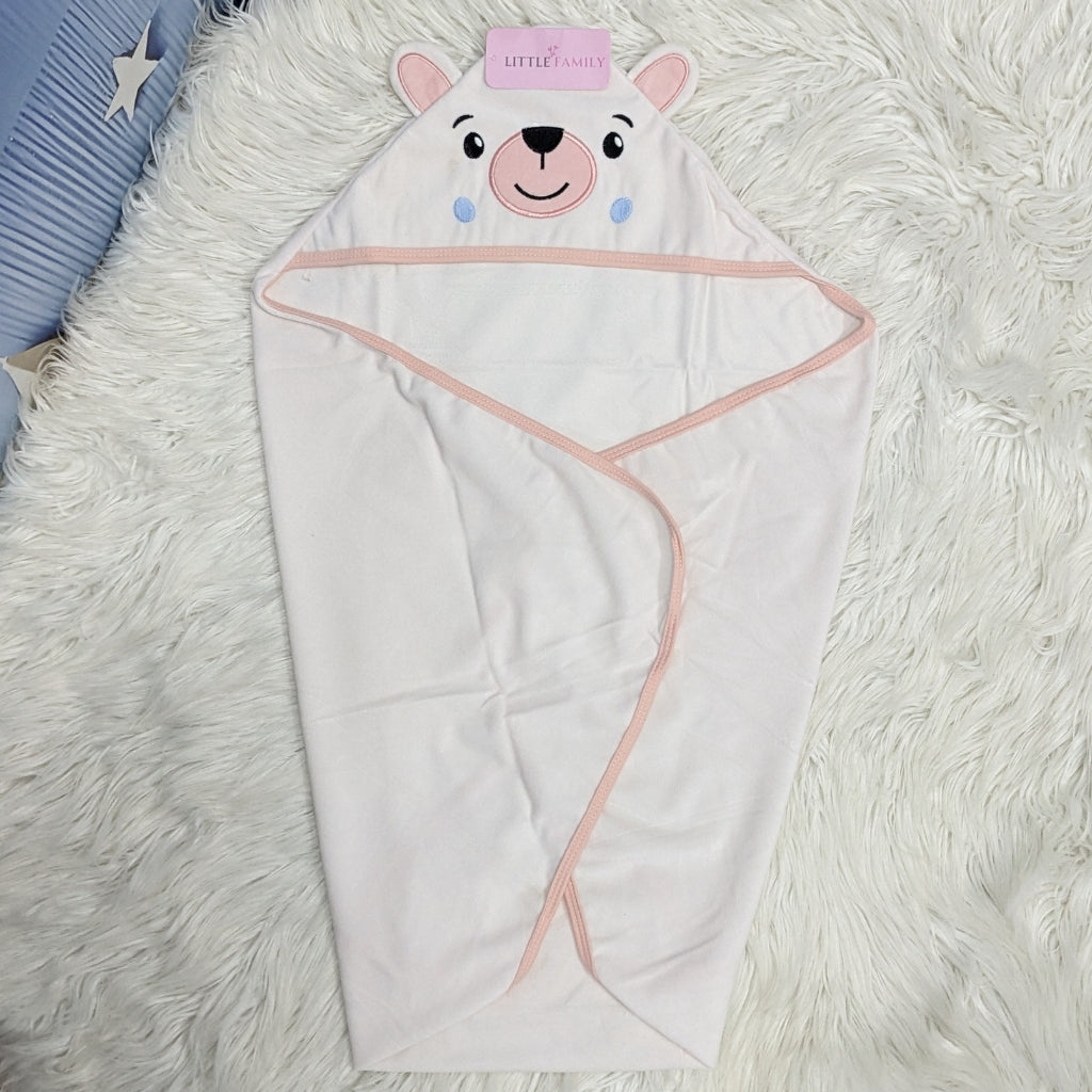 Premium Baby Hooded Wrapping Sheet | Sweet Bear