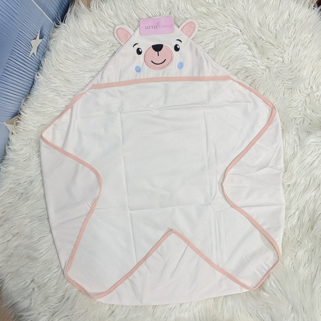 Premium Baby Hooded Wrapping Sheet | Sweet Bear