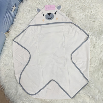 Premium Baby Hooded Wrapping Sheet | Sweet Bear