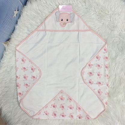 Premium Baby Hooded Wrapping Sheet | Little Elephant