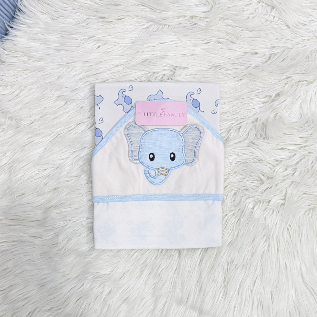 Premium Baby Hooded Wrapping Sheet | Little Elephant